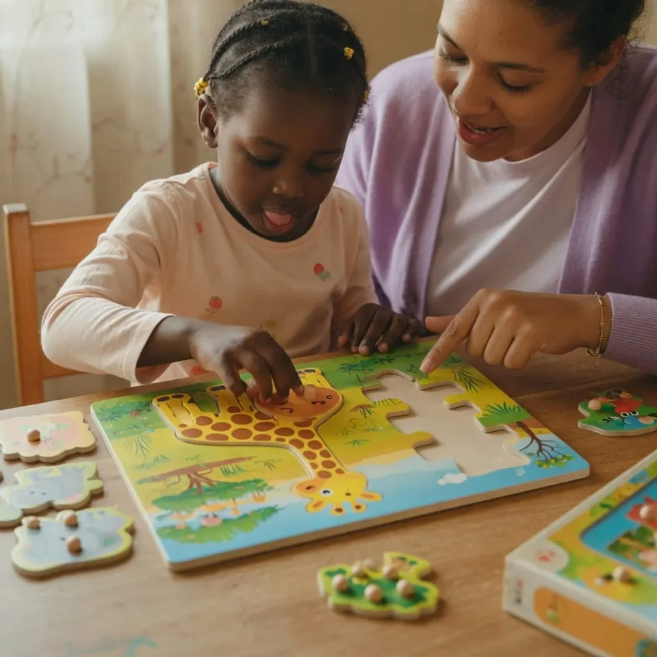 A child completing a puzzle — Liftoff ABA in Bloomfield