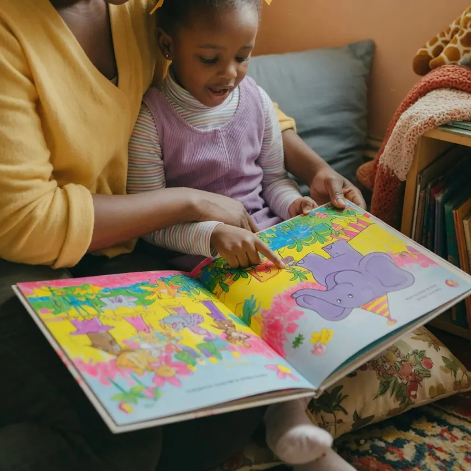 A child reading a picture book — Liftoff ABA in Teaneck