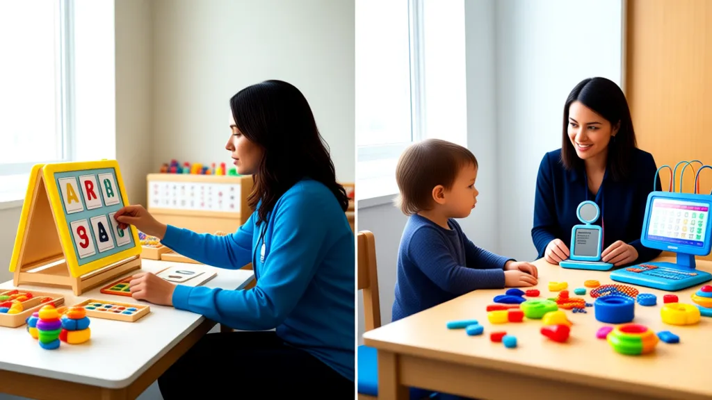 Modern and bright pediatric therapy room for children with autism.