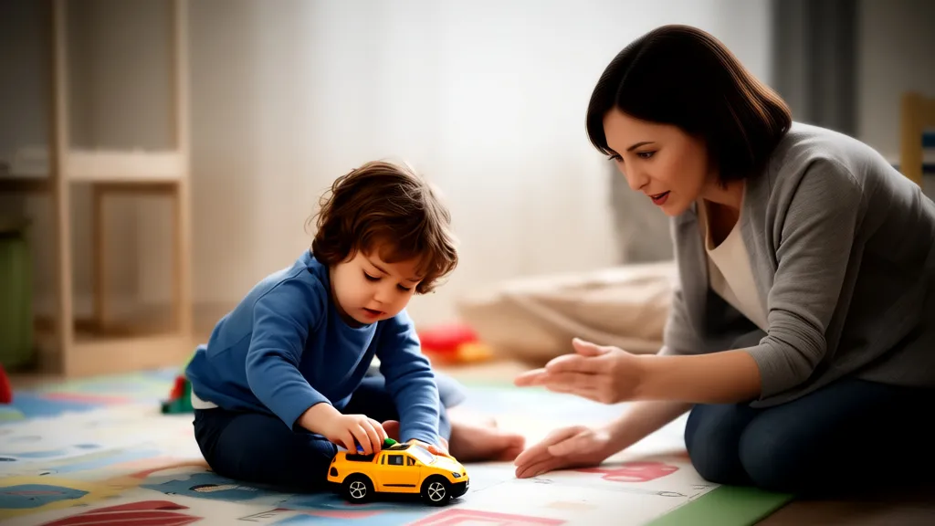 A child showing signs of social withdrawal during play, a common indicator for ABA intervention.