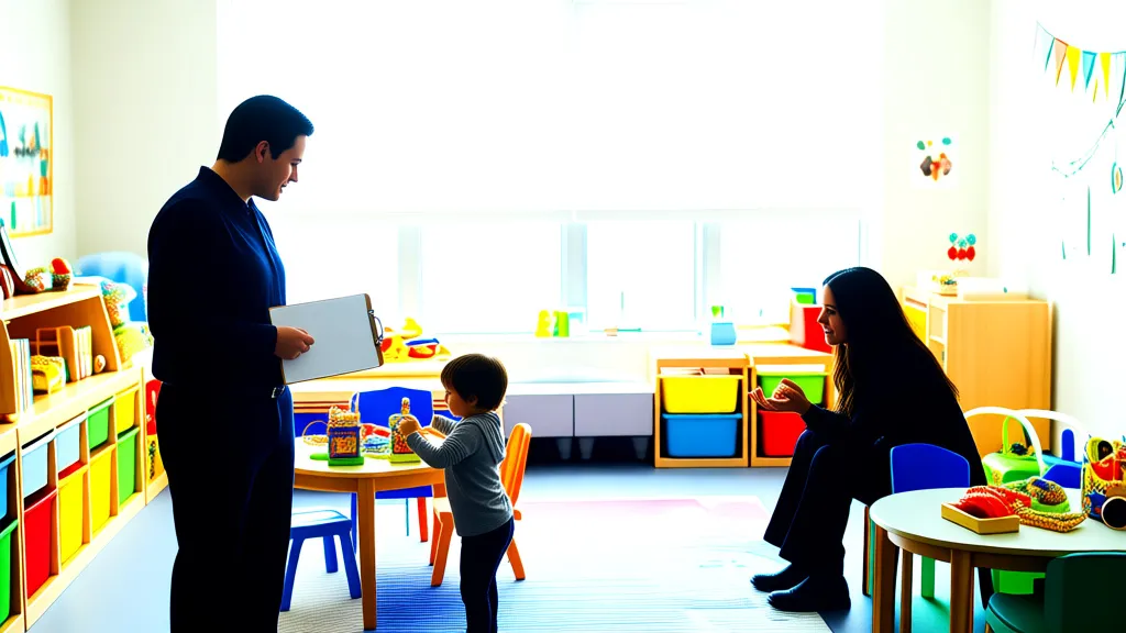 A clean and welcoming ABA therapy room designed for children with autism.